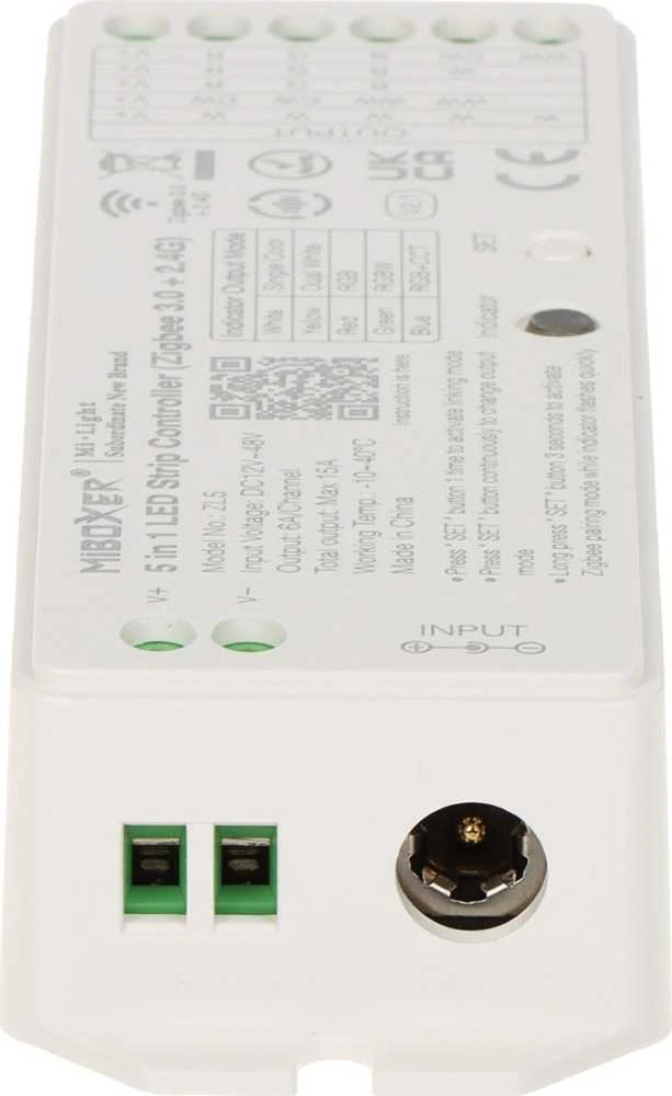 MiBoxer LED apšvietimo valdiklis ZigBee, ZL5 Wi-Fi, 2.4 GHz, RGBCCT (RGBWW) 12... 48V DC / Mi-Light