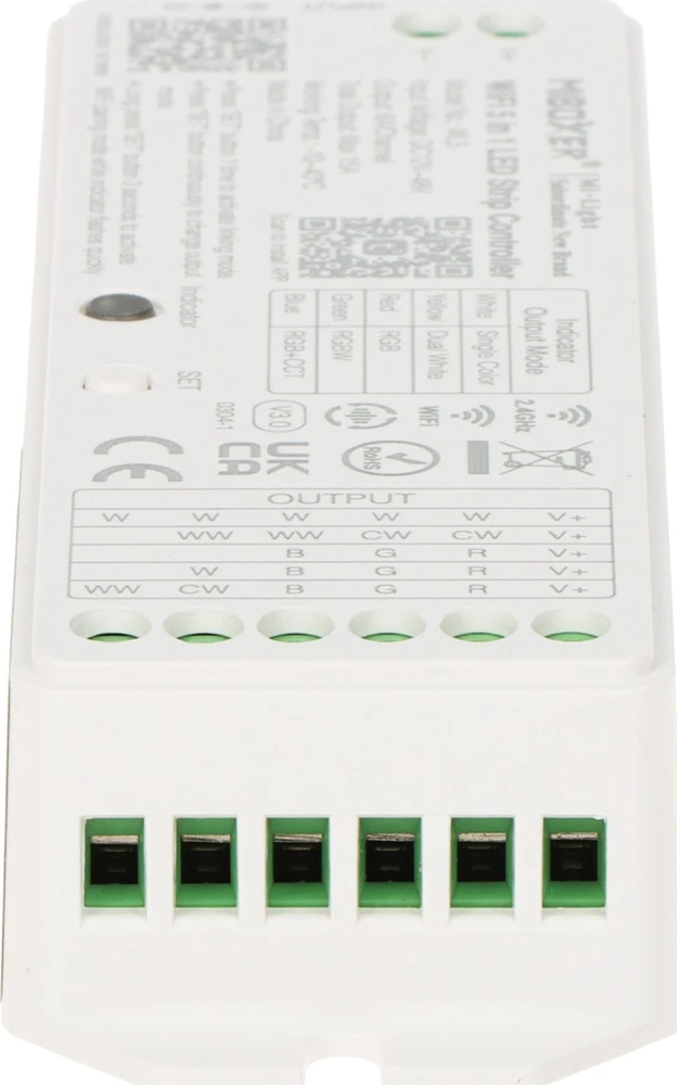 „MiBoxer“ LED apšvietimo valdiklis WL5 Wi-Fi, 2,4 GHz, RGBCCT (RGBWW) 12... 48V DC / Mi-Light