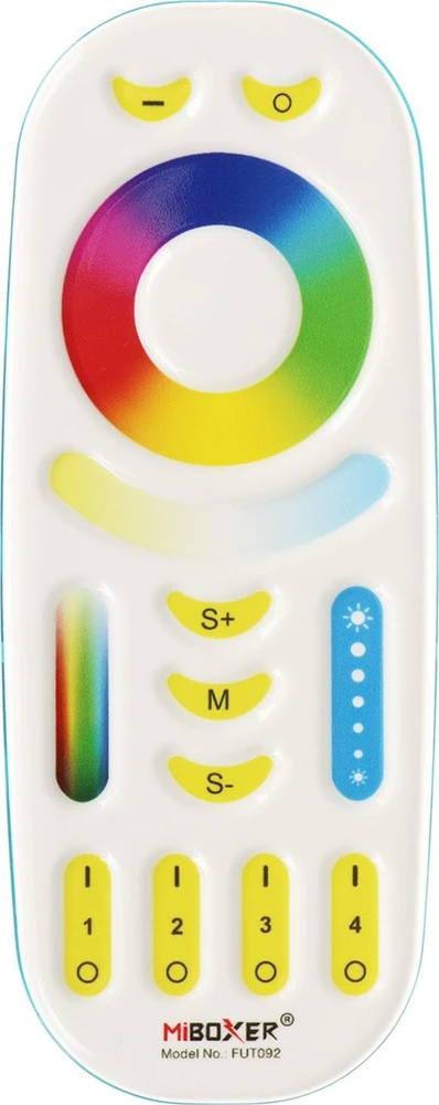 NUOTOLINIO PULTAS LED AŠVIETIMO VALDIKLIUI FUT092 2,4 GHz, MONO, CCT, RGB, RGBW, RGBCCT (RGBWW) MiBOXER / Mi-Light