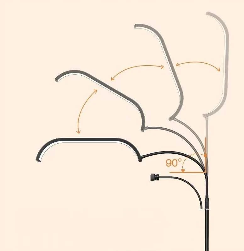 MichaelMarinelli LED kosmetinė besėmė lemputė Moon stovima + ratukai 45W Marinelli Gx520r / Rožinė