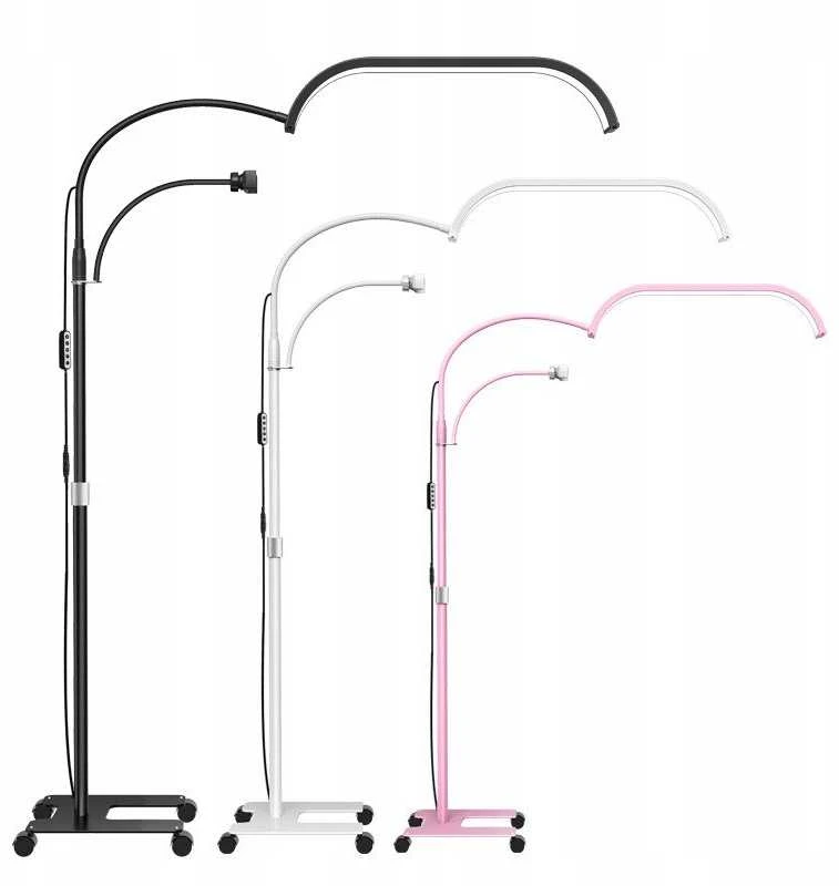 MichaelMarinelli LED kosmetinė besėmė lemputė Moon stovima + ratukai 45W Marinelli Gx520r / Rožinė