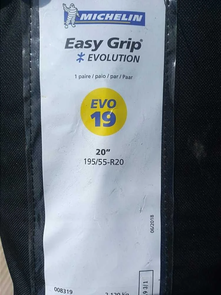 XL Perform Tool tekstilinės sniego grandinės Michelin Easy Grip Evolution 19, 2 vnt., 008319