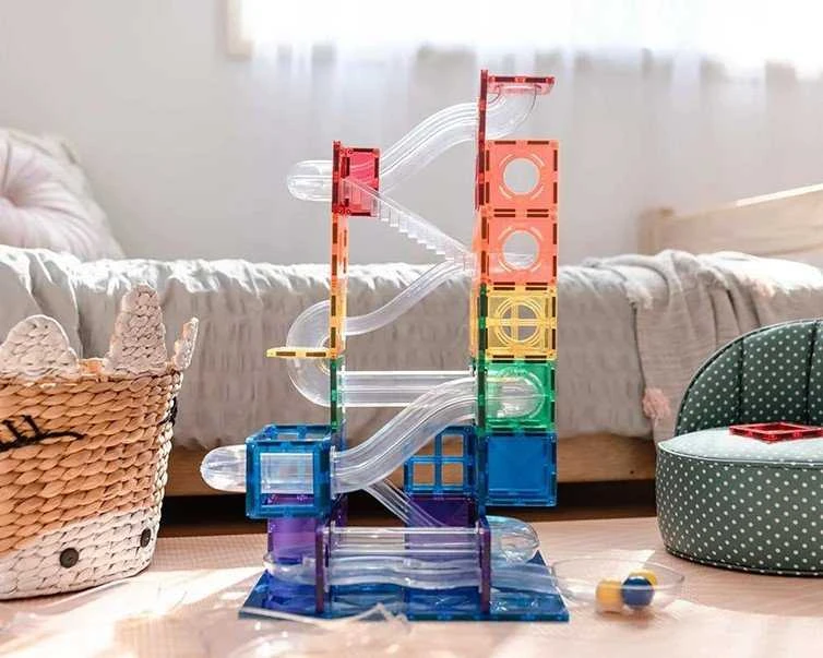 Connetix kamuoliukų trasa 92 dalys
