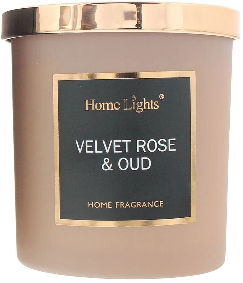 Home Lights Velvet Rose & Oud kvapioji žvakė, 215 g