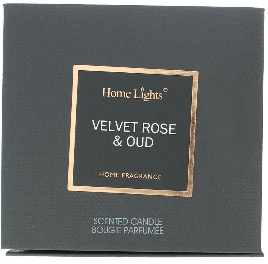 Home Lights Velvet Rose & Oud kvapioji žvakė, 215 g