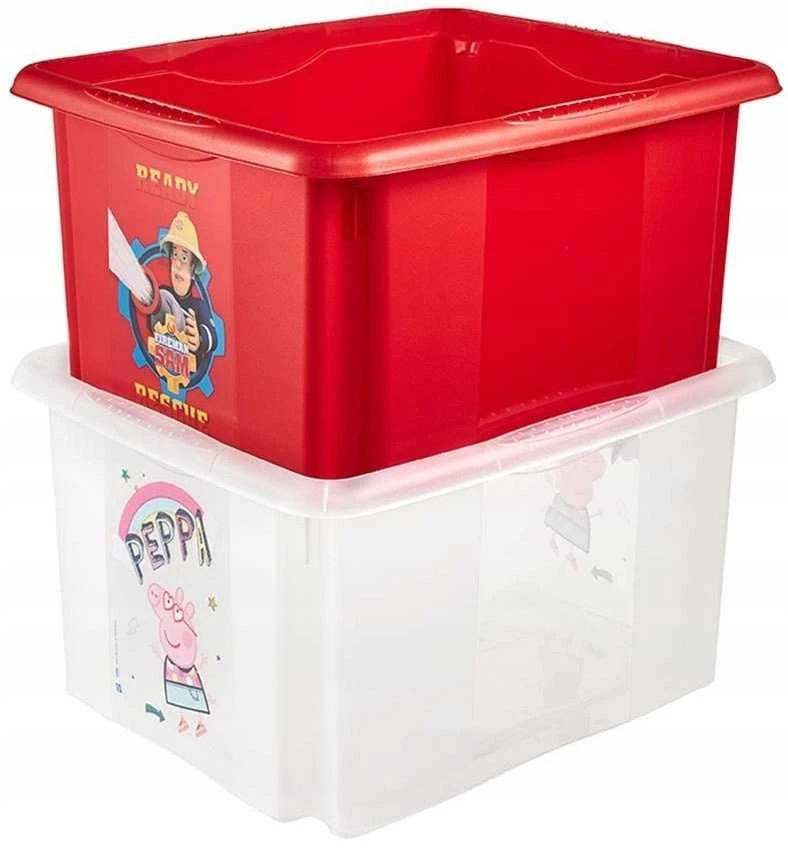 KEEEPER daiktadėžė su dangčiu PEPPA PIG, 24 L, 42.5x35.5x22.5 cm., 1223700119400