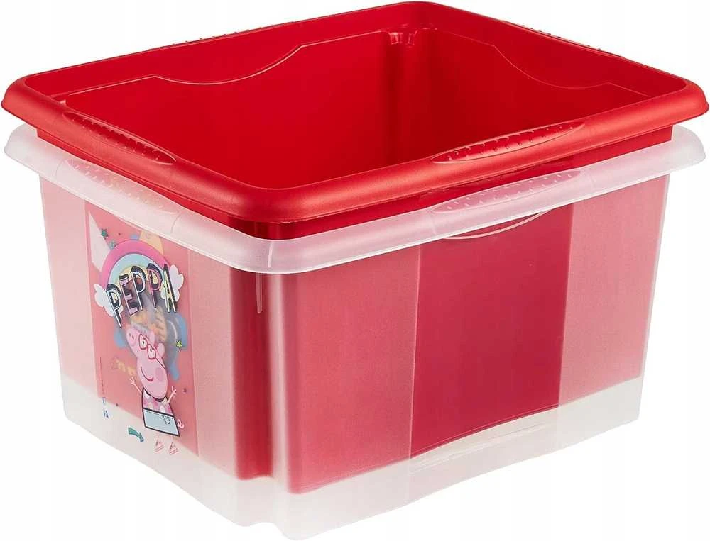 KEEEPER daiktadėžė su dangčiu PEPPA PIG, 24 L, 42.5x35.5x22.5 cm., 1223700119400