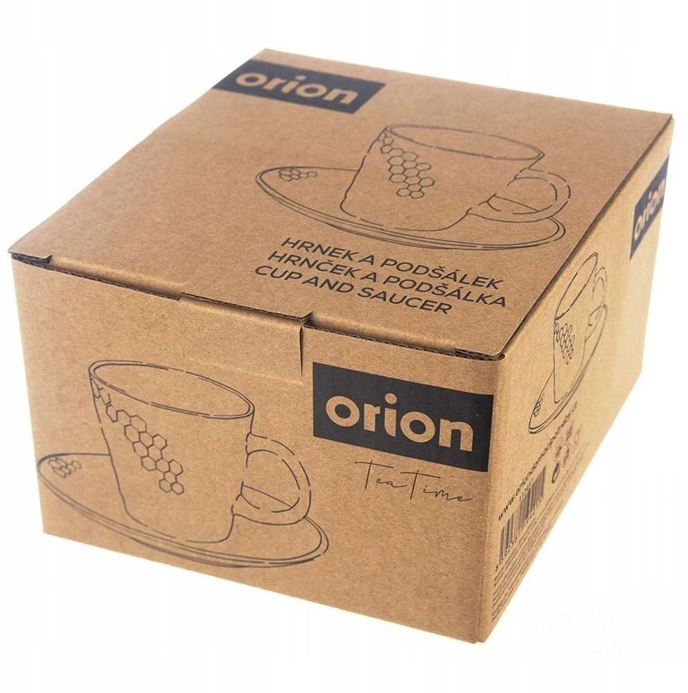 Michelin Orion Keraminė taurė su lėkštute 235 ml Juoda