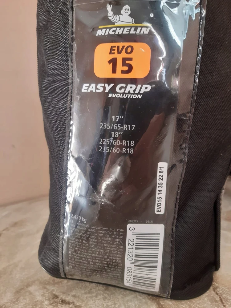 Michelin Sniego grandinės automobilių padangoms Michelin „Easy Grip EVOLUTION 15“