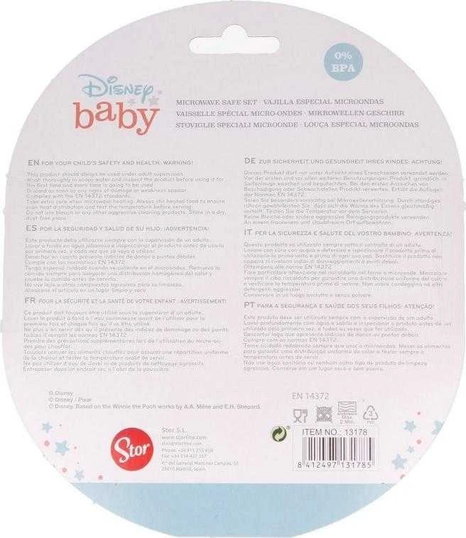 Mickey Mouse Mikis Peliukas - Mikrobangų krosnelės rinkinys (dubuo su šaukštu) (Šaunu)