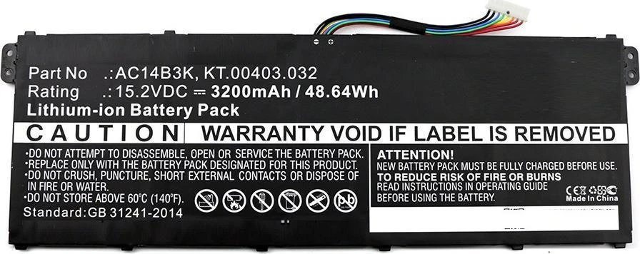Coreparts Bateria MicroBattery Nešiojamas kompiuteris Baterija for Acer