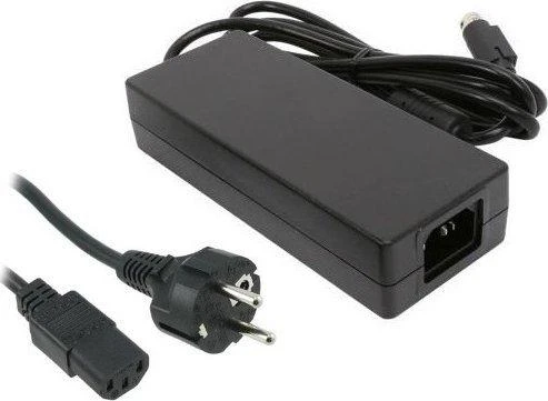 Juodas 50W POS maitinimo adapteris su jungtimis
