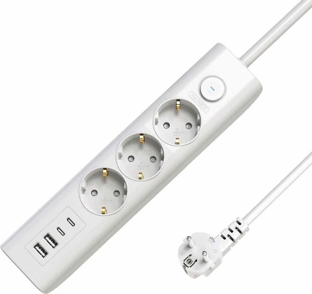 Listwa zasilająca MicroConnect 3-way USB Schuko Power Strip