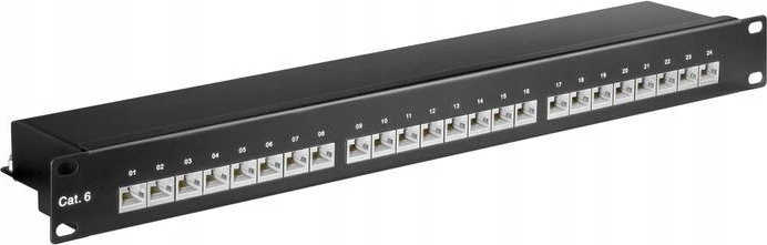 MicroConnect CAT6 24 prievadų 19 colių komutacinis skydelis,