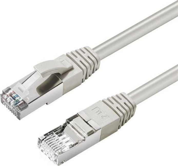 MicroConnect CAT6A S/FTP 0,5 m pilkas LSZH ekranuotas tinklo kabelis, LSZH,