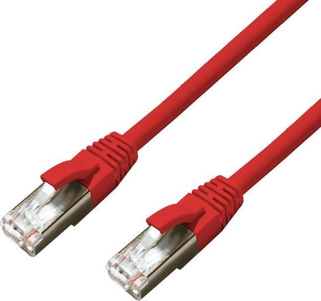 MicroConnect CAT6A S / FTP 0,5 m raudonasis LSH