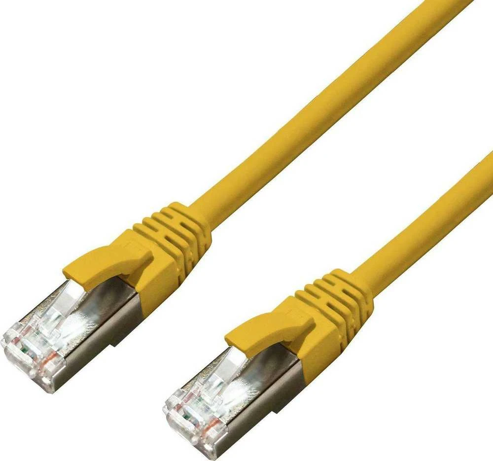 MicroConnect CAT6A S / FTP 10m geltonasis LSZH
