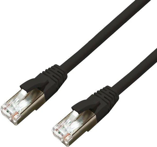 MicroConnect CAT6A S / FTP 10m Juodas LSZH