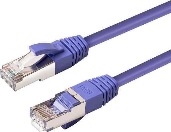MicroConnect CAT6A S/FTP 30m Violetinė LSZH