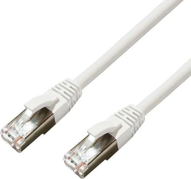MicroConnect CAT6A S/FTP 7.5m Baltas LSZH
