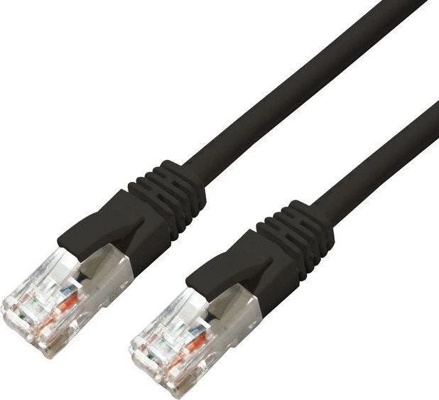 MicroConnect CAT6A UTP 0.25m Juodas LSZH