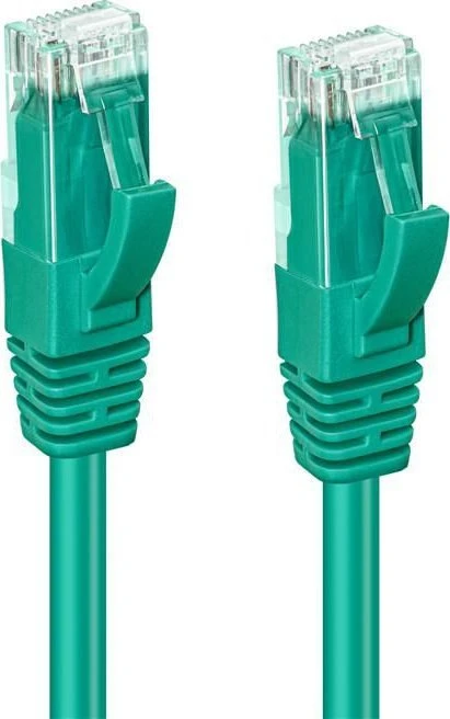 MicroConnect CAT6A UTP 0.3m Žalias LSZH