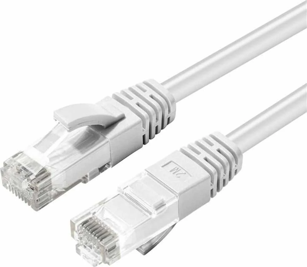 MicroConnect CAT6A UTP 20m Baltas LSZH