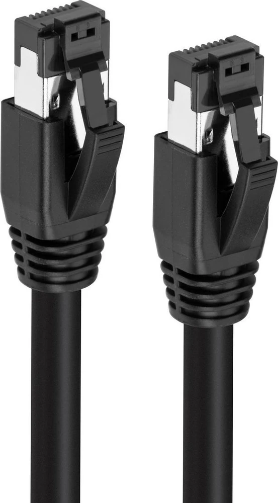 MicroConnect CAT8.1 S / FTP 0,25m Juodas LSZH