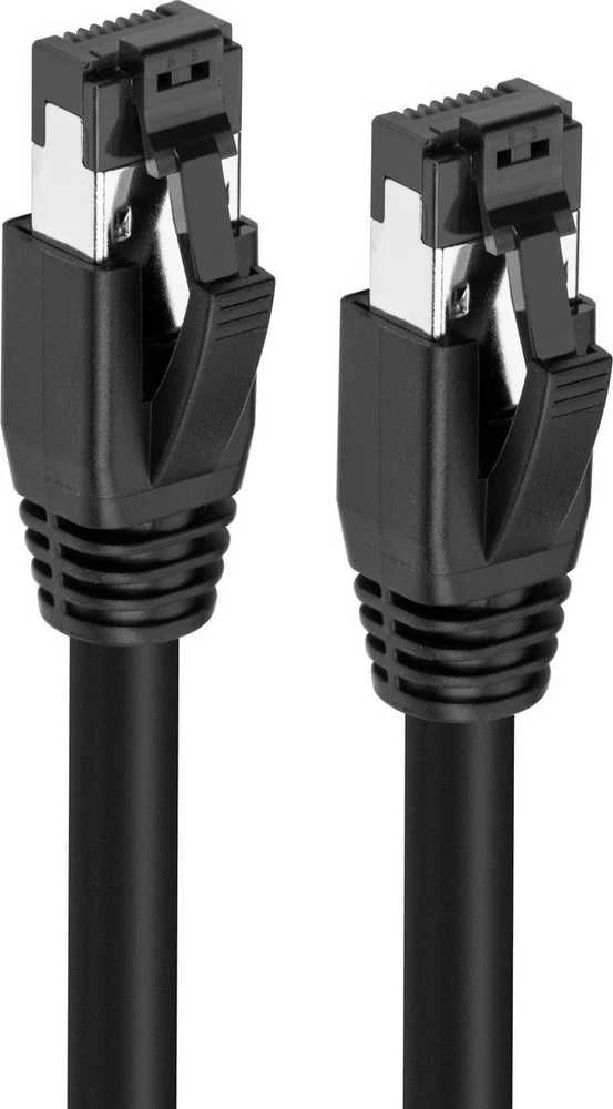 MicroConnect CAT8.1 S/FTP 5m Juodas LSZH