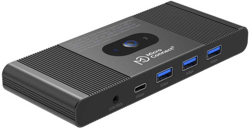 Przełącznik MicroConnect Displayport & USB-C KVM