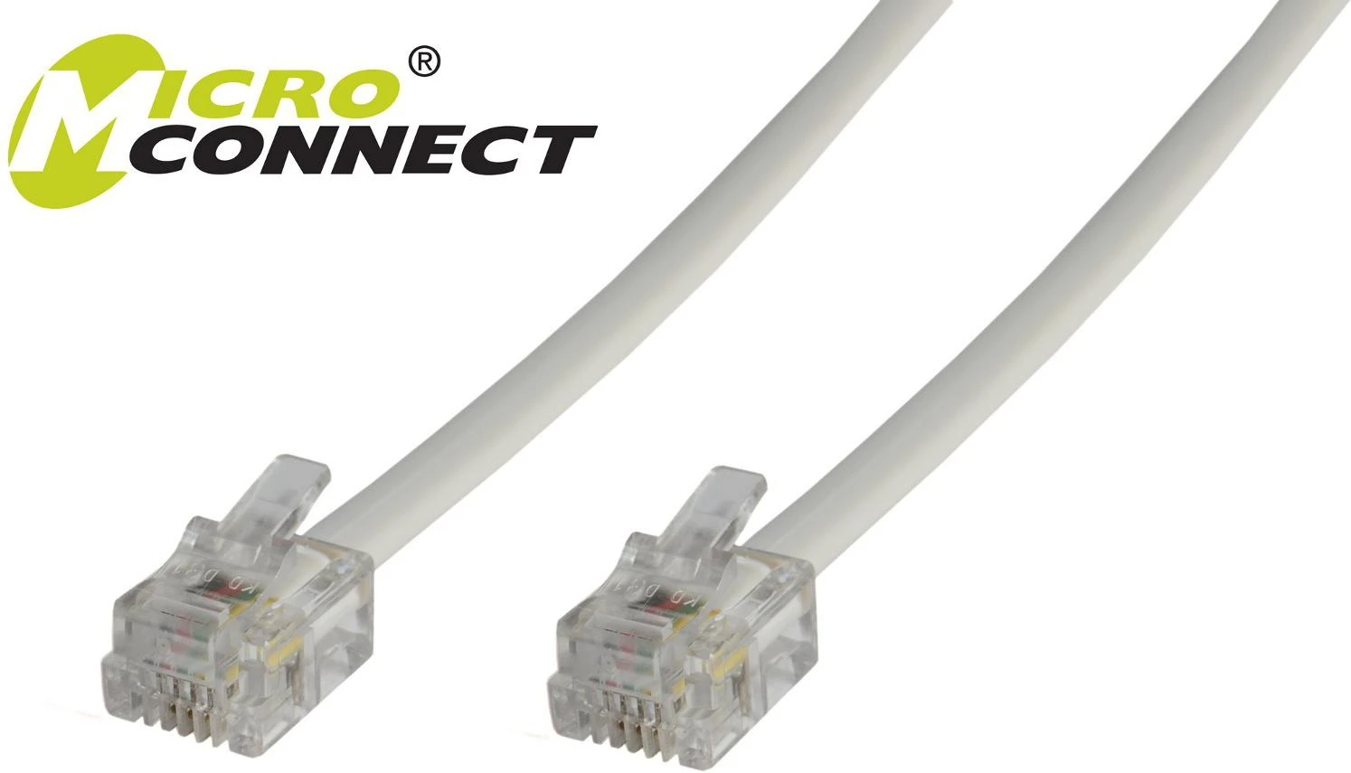 „MicroConnect Kabelis RJ12 6C/6P 2m“ (MPK102)
