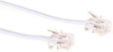 MicroConnect RJ11 telefono kabelis, 6P/4C, 1m (MPK181W)