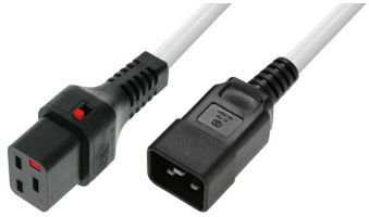 Kabelis zasilający MicroConnect Microconnect MC-C19C20LOCK-2M-W bez kategorii
