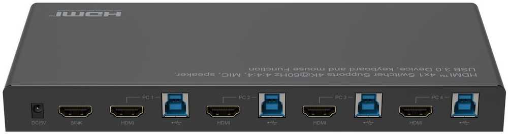 Przełącznik MicroConnect Microconnect MC-HDMIKVM0401-USB3-4K bez kategorii