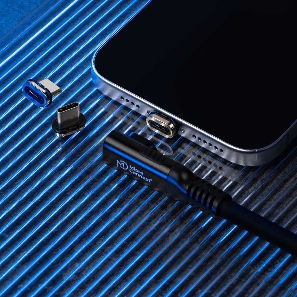 Kabelis USB MicroConnect USB-C - USB-C 2 m Juodas (MC-LS-USB4CC0.5-A)