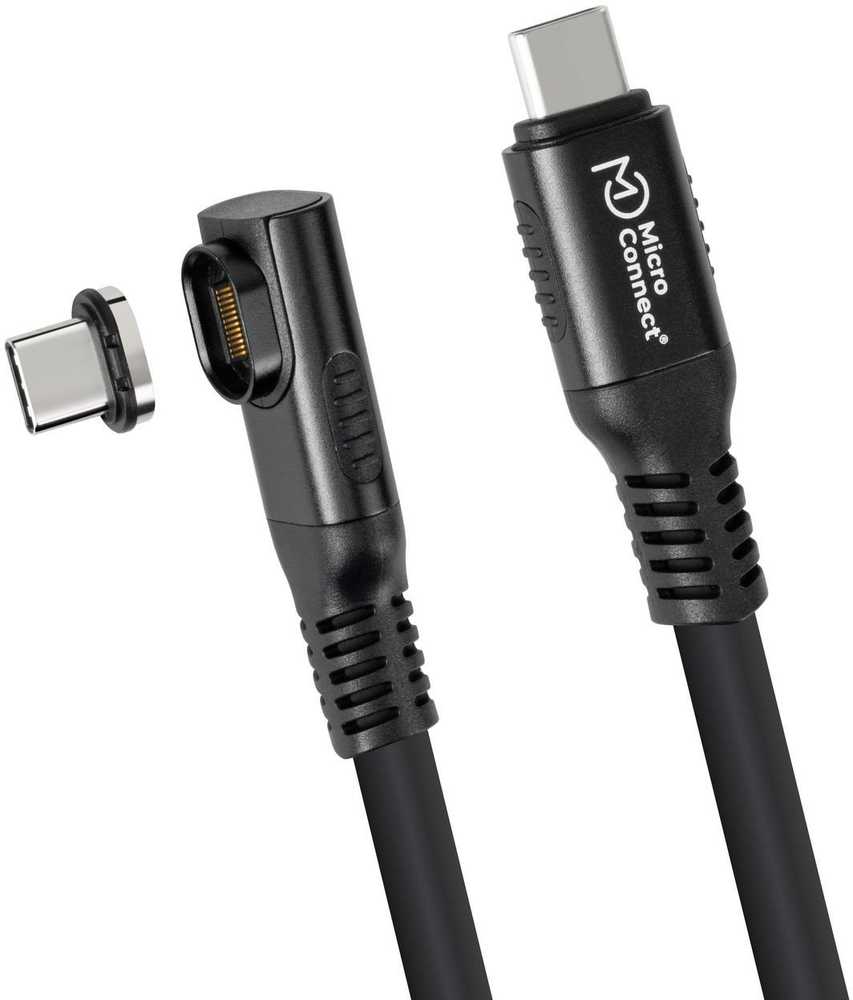 Kabelis USB MicroConnect USB-C - USB-C 2 m Juodas (MC-LS-USB4CC0.5-A)