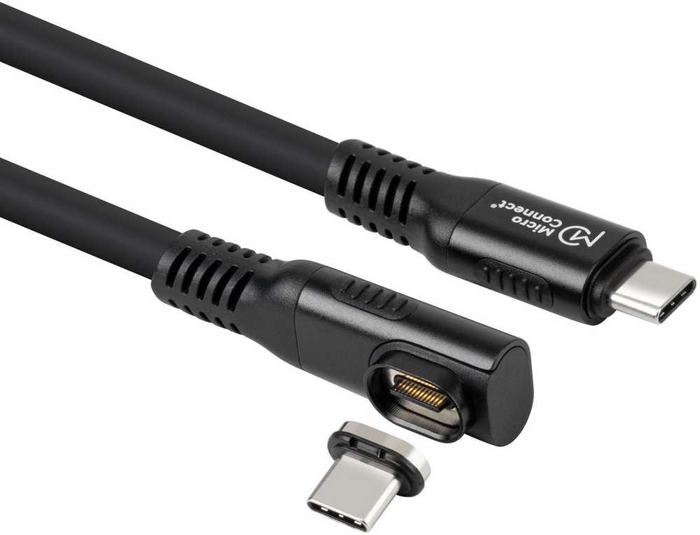 Kabelis USB MicroConnect USB-C - USB-C 2 m Juodas (MC-LS-USB4CC0.5-A)