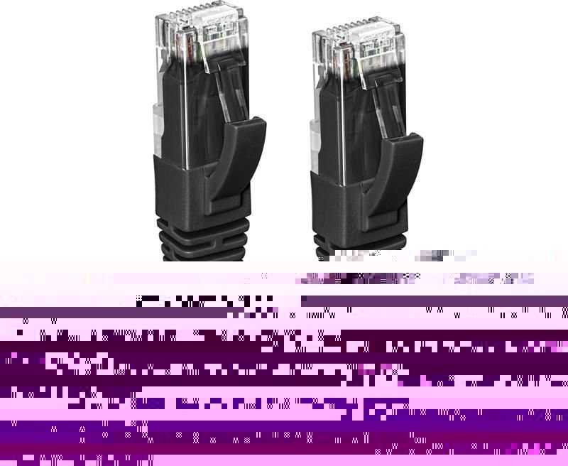 „MicroConnect Microconnect MC-UTP6A0015S“ kabelis, juodos spalvos, 0,15 m, Cat6a U/UTP (UTP)