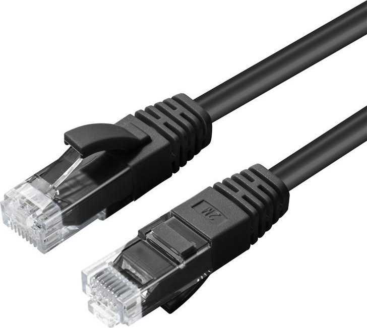 „MicroConnect Microconnect MC-UTP6A0015S“ kabelis, juodos spalvos, 0,15 m, Cat6a U/UTP (UTP)