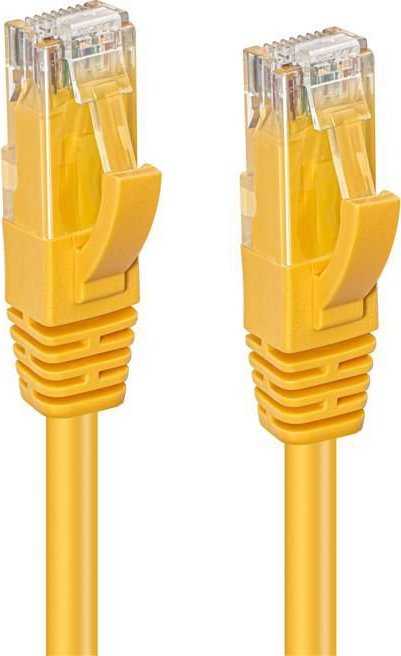 „MicroConnect Microconnect MC-UTP6A003Y“ laidinis geltonas 0,3 m Cat6a U/UTP (UTP)