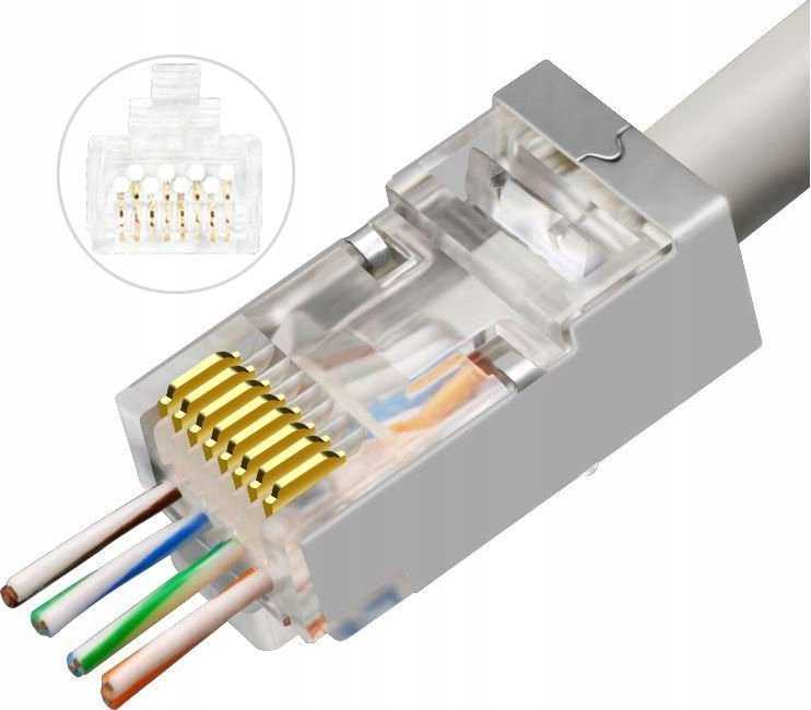 MicroConnect Microconnect KON506-50EZ RJ45 kištukas sidabrinis