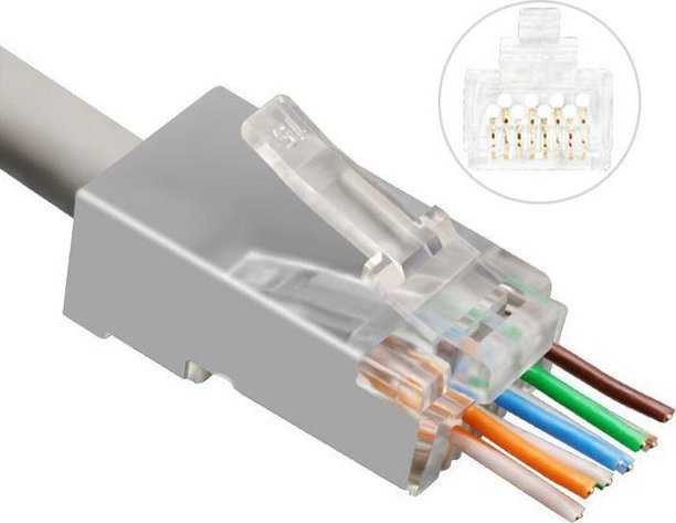 MicroConnect Microconnect KON506-50EZ RJ45 kištukas sidabrinis