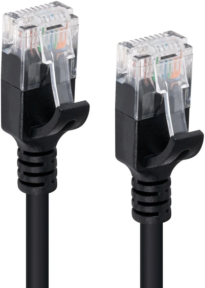 „MicroConnect Microconnect V-UTP6A0015S-SLIM“ kabelis, juodos spalvos, 0,15 m, Cat6a U/UTP (UTP)