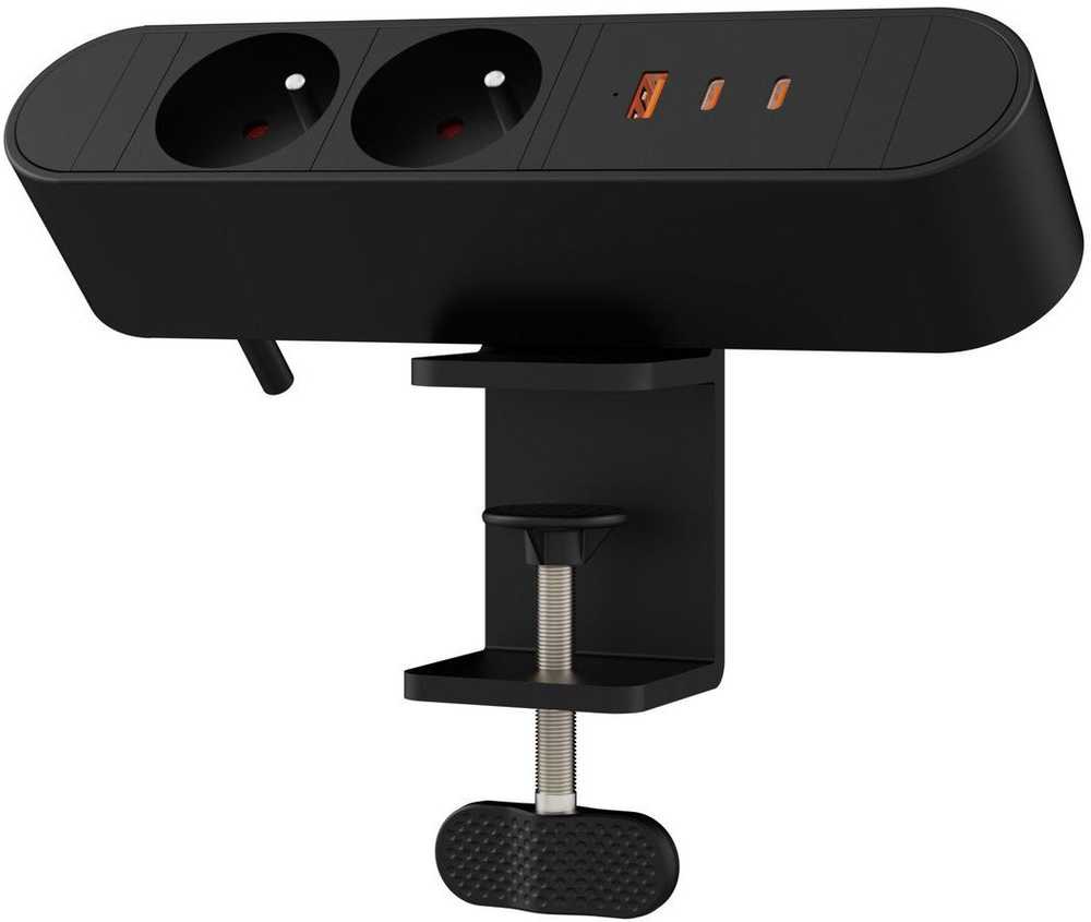 Listwa zasilająca MicroConnect FR2 2xUSB-C+USB 67W (Multi Desktop Power Socket 2)