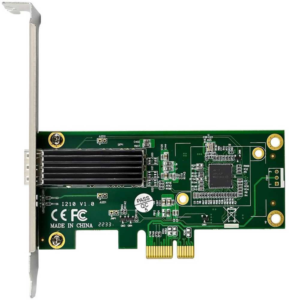 Karta jungiama į tinklą MicroConnect Network Card PCIe x1 I210-F1