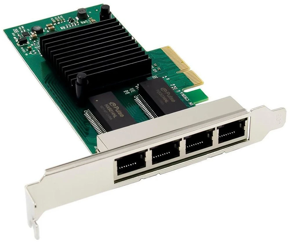 Karta jungiama į tinklą MicroConnect Network Card PCIe x4 I350-T4