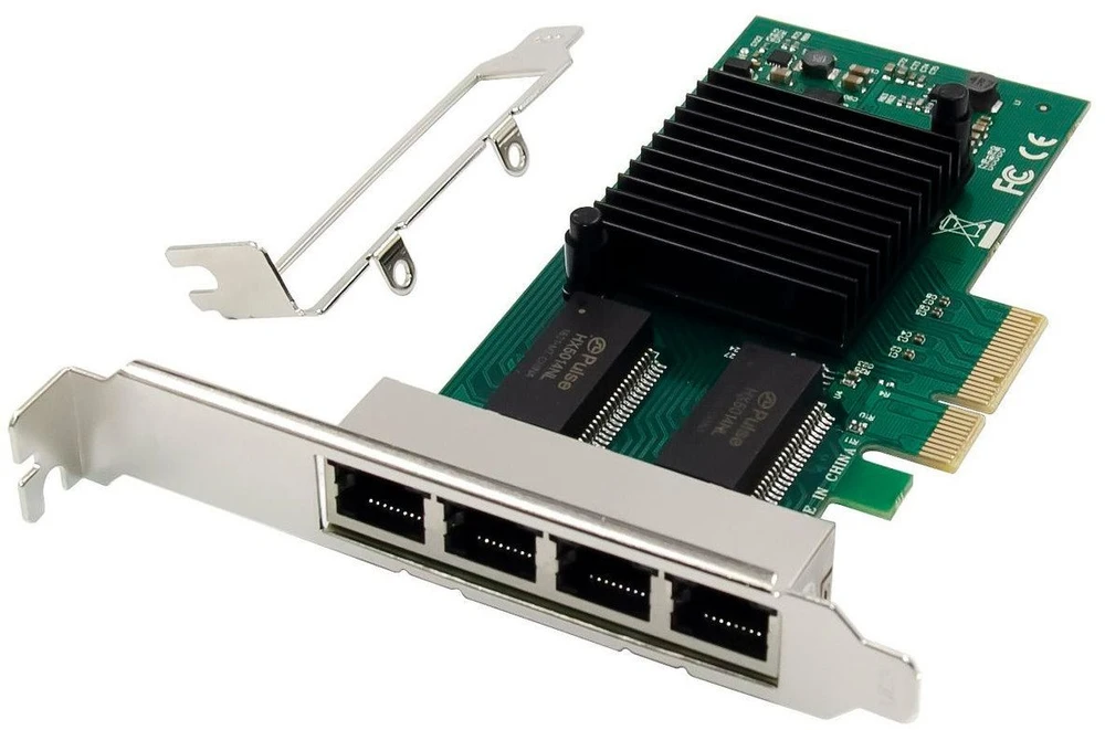 Karta jungiama į tinklą MicroConnect Network Card PCIe x4 I350-T4