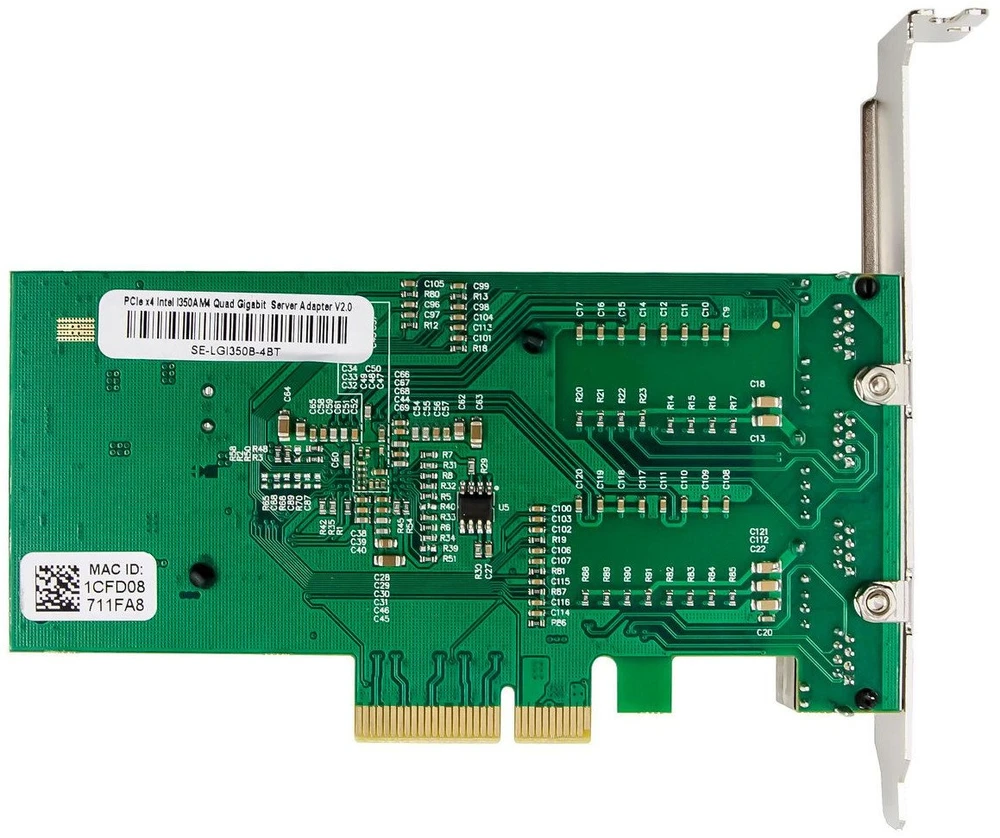 Karta jungiama į tinklą MicroConnect Network Card PCIe x4 I350-T4