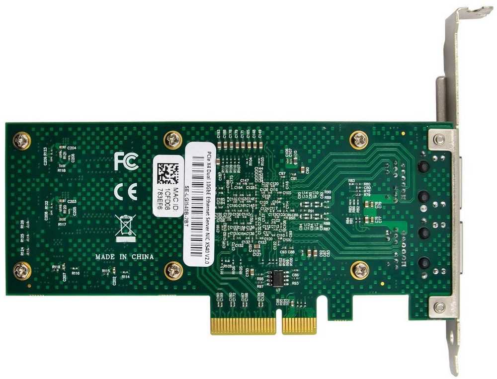 Karta jungiama į tinklą MicroConnect Network Card PCIe x4 X540-T2