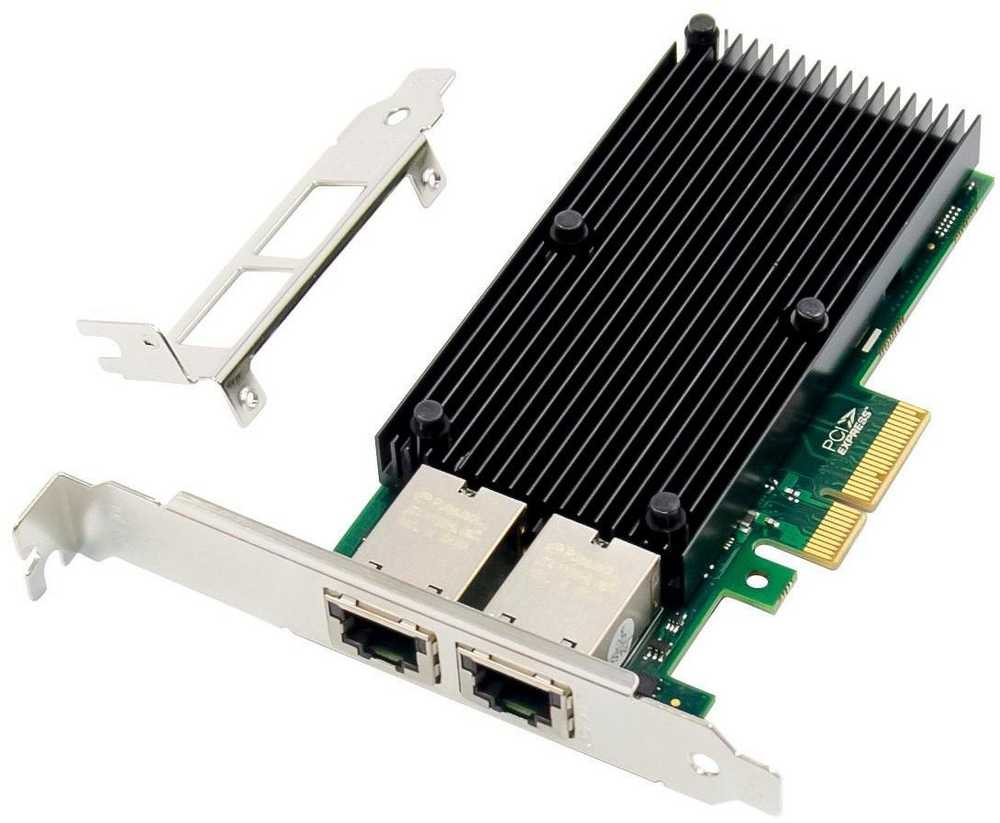 Karta jungiama į tinklą MicroConnect Network Card PCIe x4 X550-T2